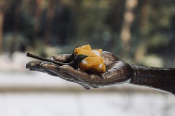 Tr&auml;nenmeer im Heidefriedhof Dresden