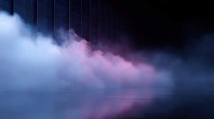 cloud computing concept server network visualization