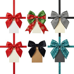 Colorful gift bows display