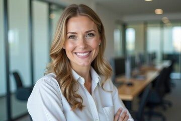 Fototapeta premium Female Accounting Bookkeeper, Bank Advisor, and Auditor
