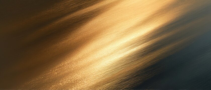 refraction pattern on gold metal wall texture, modern abstract background