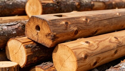 Rustic wooden surface made of planks, rough finish, visible knots, natural irregularities, warm rustic style, natural light, high detail, seamless wood texture