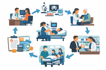 Social media and communication app icon set