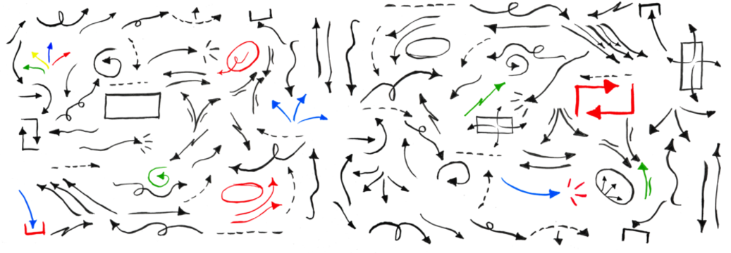 Hand drawn arrow mark icons vector - Powered by Adobe