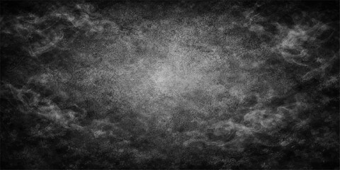 Obraz premium An abstract dark grunge background with a textured black and white pattern on an aged stone wall surface creating a vintage gray concrete backdrop