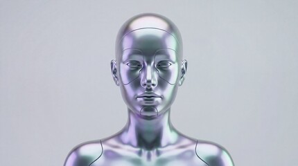 Iridescent Synthetic Human