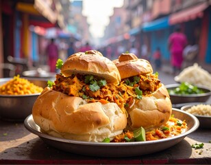 street food Pav Bhaji 