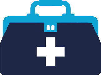 Obraz premium Medical Kit First Aid Box Illustration.