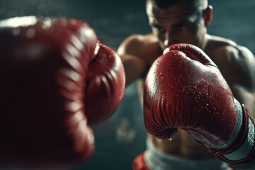 Dynamic Boxing Training with Mitts in Action at the Gym