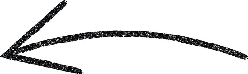 Hand-drawn Black marker arrow isolated on transparent background, arrow mark hand drawn. Arrows icon. Arrow drawn with black marker on white background © farhanatisha