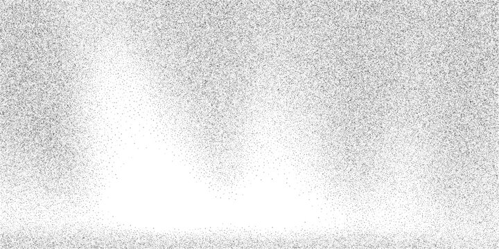 Rough dust storm, concentrated sand particles in chaotic form. Distressed grunge ink splatter texture, vector illustration