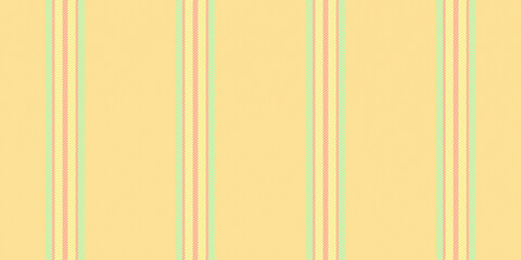 Obraz premium Mndustrial textile vector background, cloth seamless fabric vertical. Kertical stripe lines pattern texture in amber and lime colors.