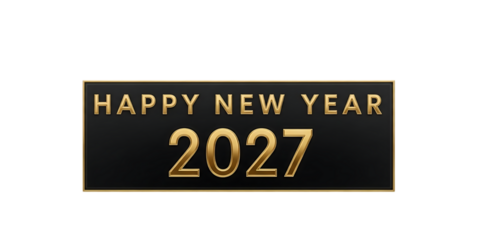 Happy new year 2027 greeting card design