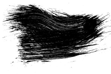 Grunge badge brush, hand drawn black sticker