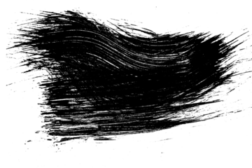 Grunge badge brush, hand drawn black sticker