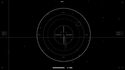 Animation of futuristic hud elements for web designers and video editors in a sci-fi setting