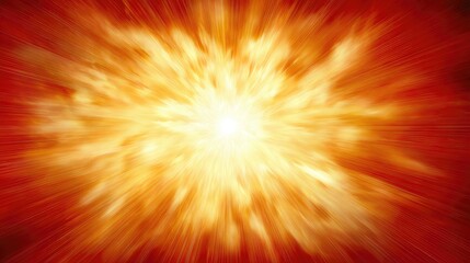 Bright Fiery Light Explosion with Radiating Energy Lines