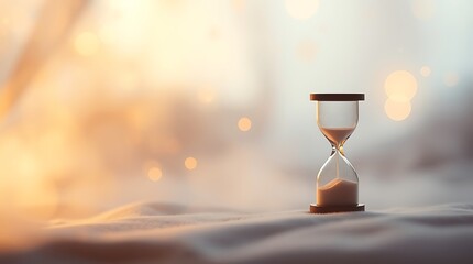 hourglass on the sand