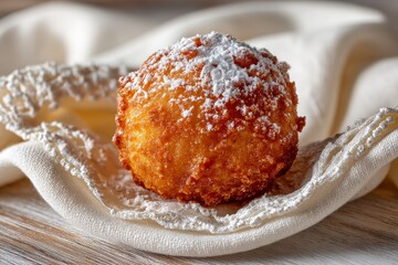 Portuguese Christmas sonhos sweet fried pastries with powdered sugar evoke festive traditions and holiday dessert culture