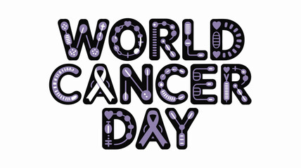 Celebrate world cancer day Vector