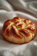 Traditional Swedish saffron bun lussekatt symbolizing St. Lucia Day, highlighting festive Scandinavian baking culture and holiday celebrations