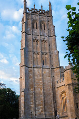 Beautiful traditional stone houses in rural villages in the Cotswolds, England