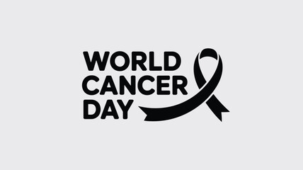 World cancer day awareness Vector