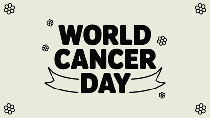 Celebrating world cancer day Vector