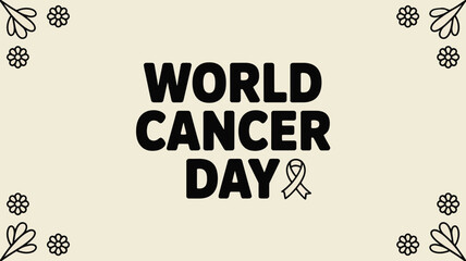 Celebrate world cancer day Vector