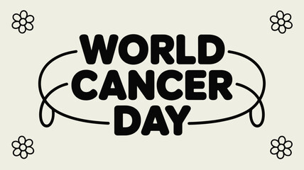 Celebrating world cancer day Vector