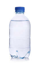 Naklejka premium One bottle of water isolated on white