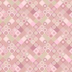 Colored seamless mosaic pattern background design - colorful abstract vector graphic