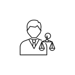 Obraz premium Minimal Finance Consultant Holding Balance Icon, Single Object Isolated on transparent Background No Shadow