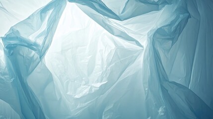 Obraz premium Heavy duty plastic sheeting unfurled for temporary shelter