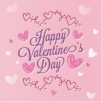 Valentine's Day poster, greeting card, cover, label, sale promotion templates, pattern background in modern trendy geometric style.eps