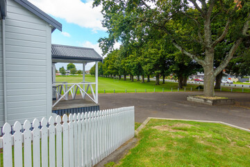 Grove of totara trees planted as a Memorial to past students of Tauranga Boys College in 1949.