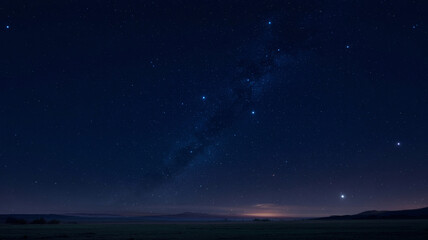 stars twinkling above