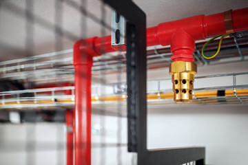 Clean agent fire suppression system used in data centers, backup battery rooms, electrical rooms (under 400 volts), sub-floors or tape storage libraries.