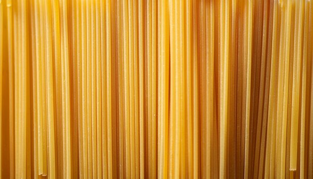 close up of uncooked yellow pasta noodles showing texture and detail perfect for culinary food backgrounds and italian cuisine concepts