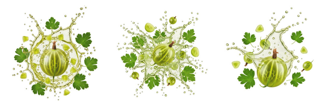 Gooseberry fruit Ribes uva-crispa Ribes grossularia, gooseberry with juice splash, green gooseberry red gooseberry cape gooseberry amla physalis oil paint