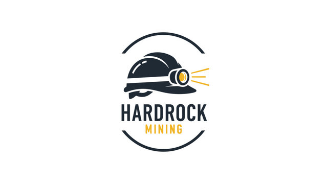 Hardrock Mining Logo Design Element.