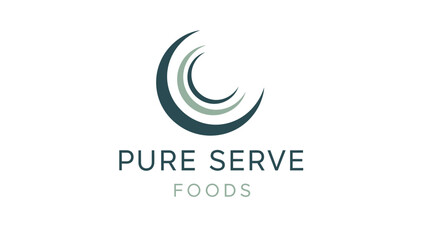 Pure Serve Foods Logo Design Element.