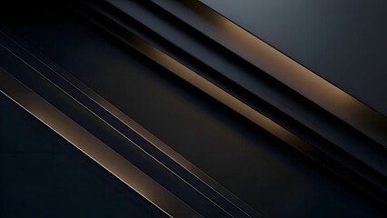 Obraz premium Dark Metallic Surface with Golden Edges.