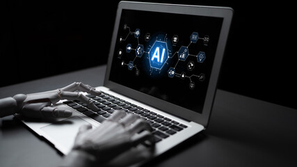 A generative AI assistant presents its comprehensive business suite. This all-in-one platform offers intelligent tools for marketing, e-commerce, and automating corporate operations. Fermion
