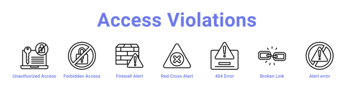 -Access Violations Icon Banner and Collection