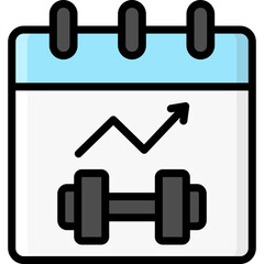 plan icon illustration design with filled outline