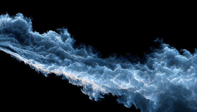 ship wake trail seamless loop texture with alpha, top view, isolated on black