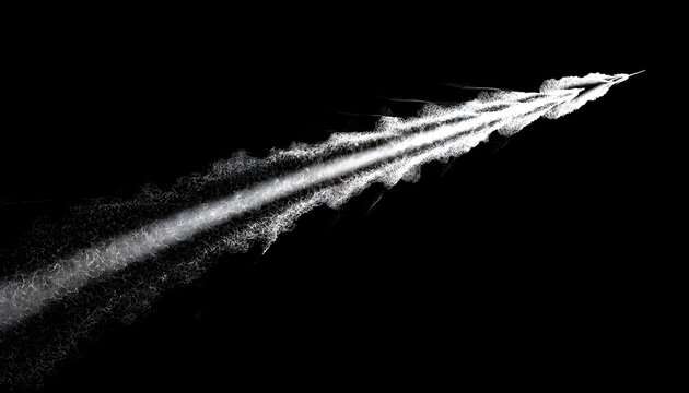 ship wake trail seamless loop texture with alpha, top view, isolated on black