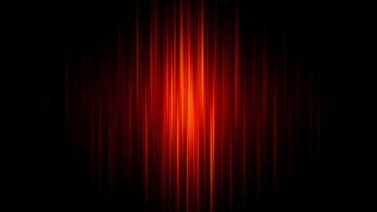 Vibrant red light streaks radiating from a central point in a dark background abstract image