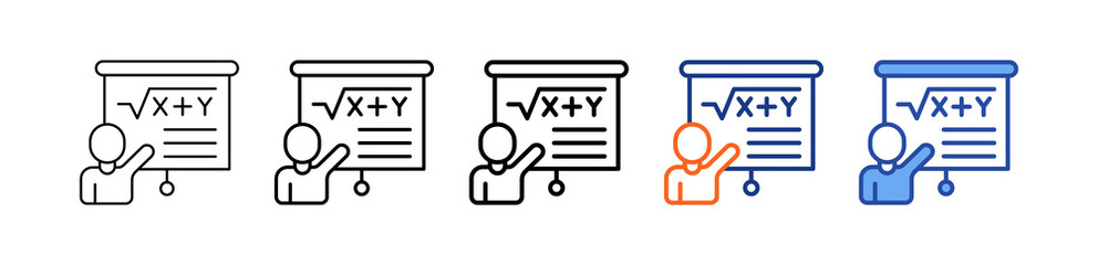 Presentation Different Set Vector Icon © Kron Visual